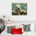 thumbnail image 5 of Nawypu  Polar Bear Vintage Tub Canvas Wall Art, 5 of 5