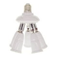 thumbnail image 4 of E27 Splitter 220V 3A Lamp Bulb Replacement Improvement Socket Converter Light Adapter Improvement Plastic Portable Holder Warehouse Accessory 1 to 5, 4 of 7