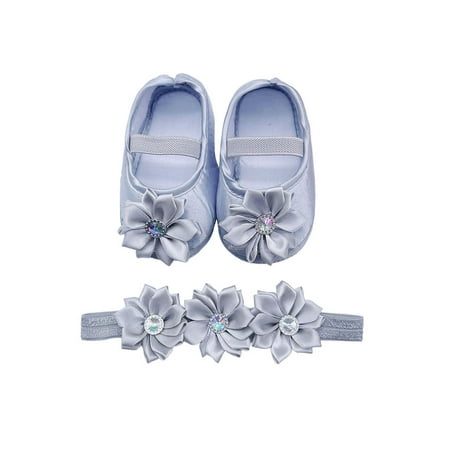 

Colisha Infant Mary Jane Flats First Walker Princess Dress Shoe Soft Sole Crib Shoes Daily Fashion Loafer Flat Comfort Loafers Gray 3C