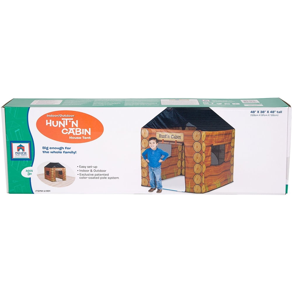 Pacific Play Tents (61804) Kids Hunt'n Cabin Tent Playhouse Walmart