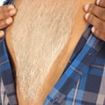 thumbnail image 2 of HPO | Adult Men's Chest Hair | Human Hair | Multiple Color Options | Halloween Cosplay, 2 of 3