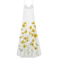 thumbnail image 5 of Winter Savings! Enjoytime Sundresses for Women 2024 Fashion V-Neck Boho Floral Print Long Dress Sleeveless Spaghetti Strap Loose Slip Dresses for Women, 5 of 5