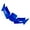 Blue, variant on Lightweight Motorcycle Aerodynamic Wing Attachment Strong ABS Motorcycle Fairing Accessory Suitable for Bikes