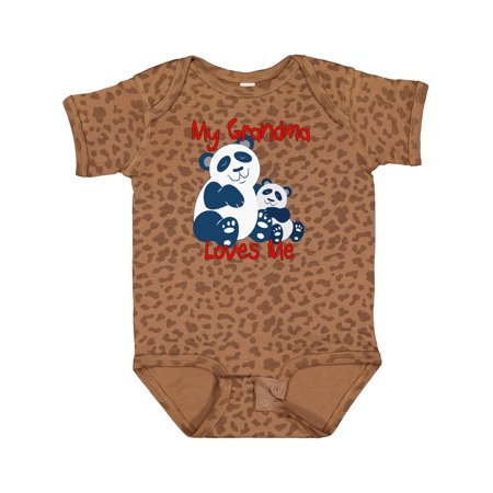 

Inktastic My Grandma Loves Me Panda Gift Baby Boy or Baby Girl Bodysuit