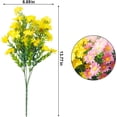 thumbnail image 2 of 6 Bundles Daisies Artificial Flowers Fake Colorful Daisy Plant UV Resistant Greenery Shrubs Plants for Indoor Outdoor Hanging Planter Home Garden Wedding Porch Window Decor, 2 of 7