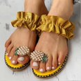 thumbnail image 3 of Women's Summer Sandals Fashion Pineapple Clip Toe Flip Flops for Indoor Outdoor, 3 of 4