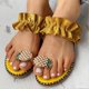 thumbnail image 3 of Women's Summer Sandals Fashion Pineapple Clip Toe Flip Flops for Indoor Outdoor, 3 of 4