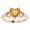 Pink, variant on Pompeii 7mm Citrine Women's Heart Ring in 14k Gold 5.5mm Tall (,)