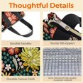 thumbnail image 4 of Pioneer Flower Floral Print Pattern Insulated Lunch Bag for Women & Adults,Large Portable Soft Cooler Lunch Bag,Thermal Food Storage Tote with Pearl Cotton,8.66L,8.75x5.75x9.5 Inch, 4 of 6