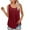 Wine, variant on Mrat Beach Tank Tops Women's Fashion Solid Color Squares Neck Comfortable Loose T-Shirt Sleeveless Blouse Casual Tops Womens Tank Tops Loose S-197 Blue M