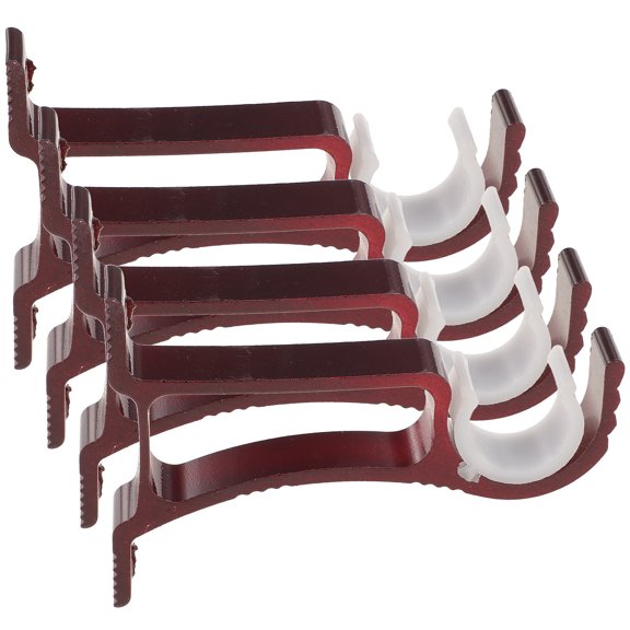 OATIPHO 4pcs Curtain Brackets Aluminum Alloy Supporting Curtain Rod For Bathroom Use