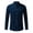 j3-Blue, variant on LIIPEE Men Shirts Father's Day Gifts Casual Button Down Collar Tab Long Sleeve Solid Color Ribbed Button Up Shirts Male Single Yoke Regular Breathable Fashion Versatile Tops With Pocket,XXL