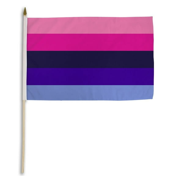 Omnisexual 12x18in Stick Flag