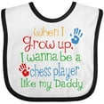 thumbnail image 3 of Inktastic Chess Player Like Daddy Boys or Girls Baby Bib, 3 of 4