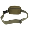 thumbnail image 4 of Riñonera al aire libre Riñonera de nailon de tamaño pequeño con cinturón regulable para mujer Correr Senderismo Verde militar YUNYI BRAND Deportes, 4 of 8