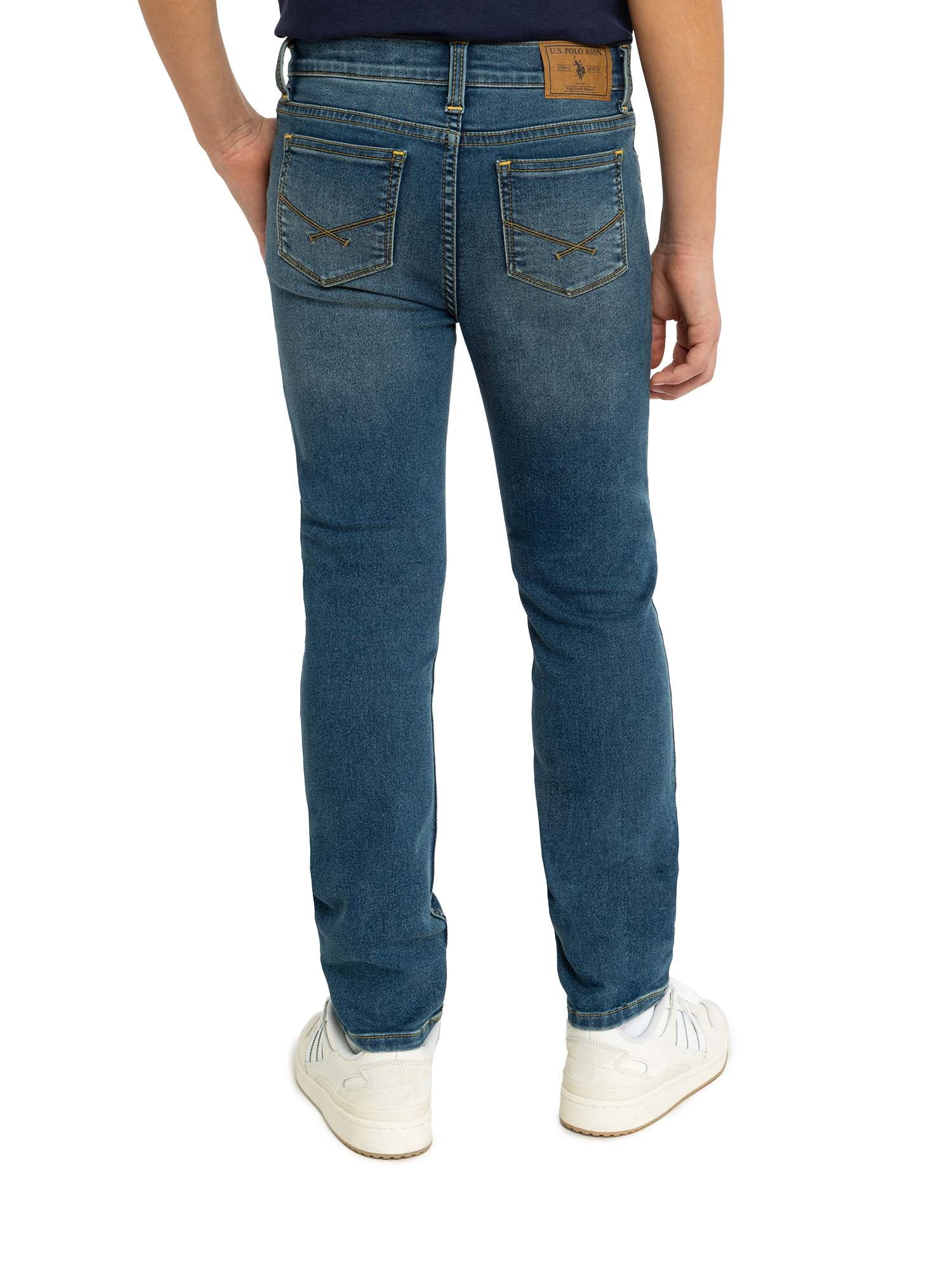 U.S. Polo Assn. Boys Skinny Knit Denim Jean, Sizes 4-18