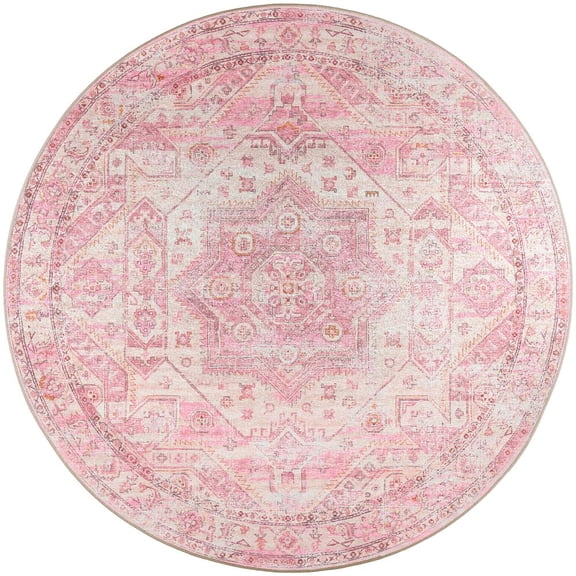 Dalyn Jericho Area Rug JC5-Rose JC5RS8RO Rose, 8' x 8'