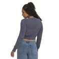 thumbnail image 5 of Mills by Millie Bobby Brown Women's Long Sleeve Crop Cable Sweater, Sizes XXS-XXL, 5 of 8