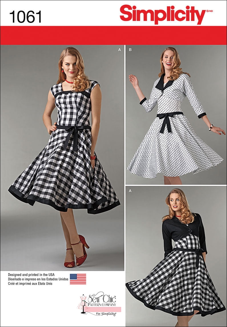 Simplicity Misses' Size 1220 Sew Chic Dress & Lined Jacket Pattern, 1