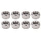 thumbnail image 3 of Tuercas autoblocantes, 50 piezas Tuercas de seguridad Nylon Nylon Tuercas de seguridad de acero inoxidable Herramientas de hardware Lograr más, 3 of 8