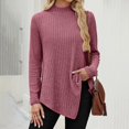 thumbnail image 2 of MESSUEN Long Sweaters for Women Long Sleeve Sweaters for Women Winter Sweaters for Women Womens Fall Shirts Sweater for Women Long Sleeve Shirt Ladies Sweaters Pink 3XL, 2 of 7