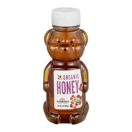 Madhava Organic Honey Bear, 12 oz
