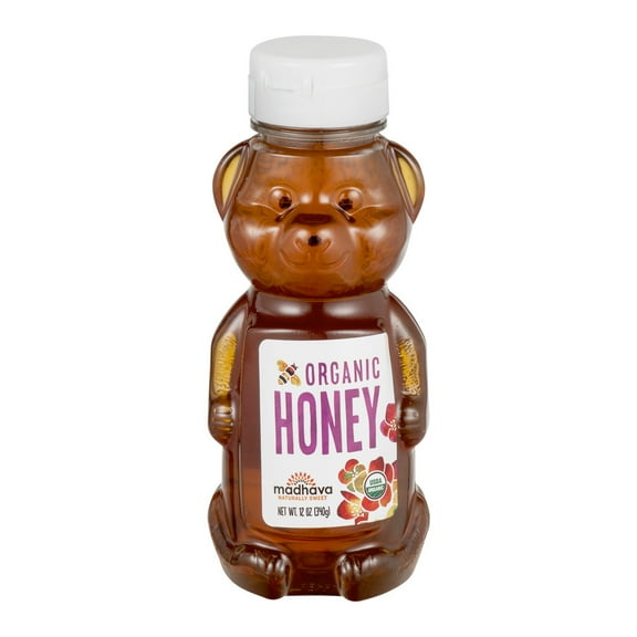 Madhava Organic Honey Bear, 12 oz