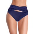 thumbnail image 1 of Bañador de Bikini para Mujer con Parte Inferior Torcida en la Parte Delantera Azul Profundo-C G Azul Profundo-C G Xishao ropa, 1 of 2