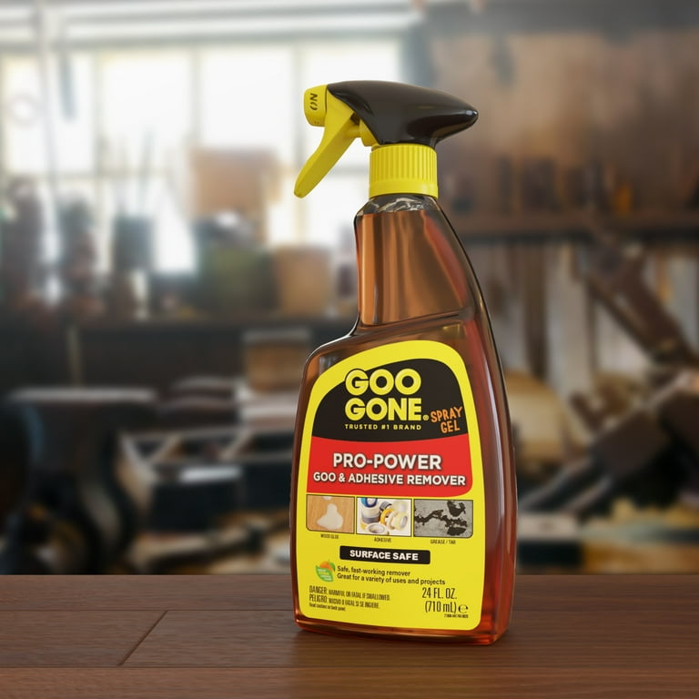 Goo Gone Goo And Adhesive Remover Aerosol - Scented Gel, Fast-Acting, Surface Safe, Ideal for Hard Surfaces, Carpet, and Clothing