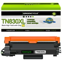 greencycle TN830XL Toner Cartridge Replacement Compatible for Brother TN-830XL TN-830 TN830 Toner use with HL-L2460DW HL-L2400D HL-L2480DW HL-L2405W MFC-L2820DW DCP-L2640DW Printer (1 Black)