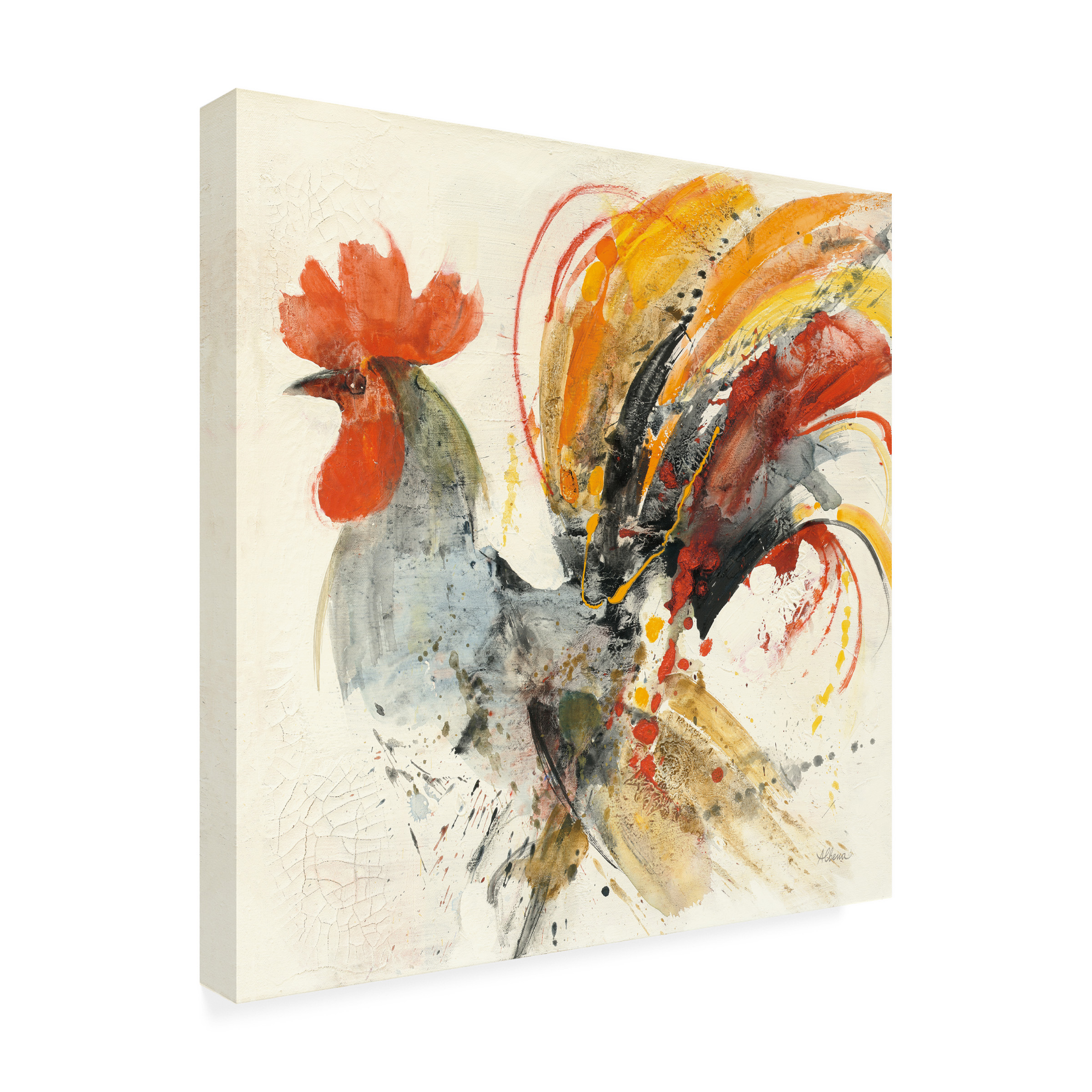 Trademark Fine Art 'Festive Rooster II' Canvas Art by Albena Hristova
