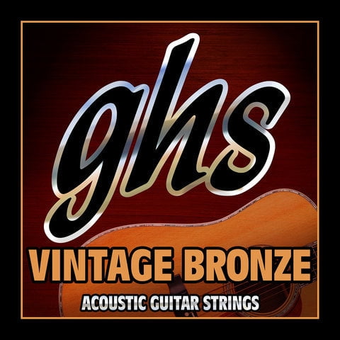 GHS VNM Vintage Bronze 85/15 Copper Zinc Acoustic Guitar Strings - Medium 13-56
