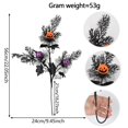 thumbnail image 3 of Glitter Maple Leaf Halloween Branch Picks – Versatile Fall Decor for Mantel, Table Centerpiece, and Window Display, 3 of 8