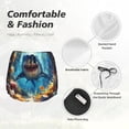 thumbnail image 6 of Lsque Colorful Underwater Shark Printed Women's Running Shorts with Liner Pockets,Elastic Quick Dry Workout Athletic Gym Yoga Shorts,Womens High Waist Shorts-Large, 6 of 9