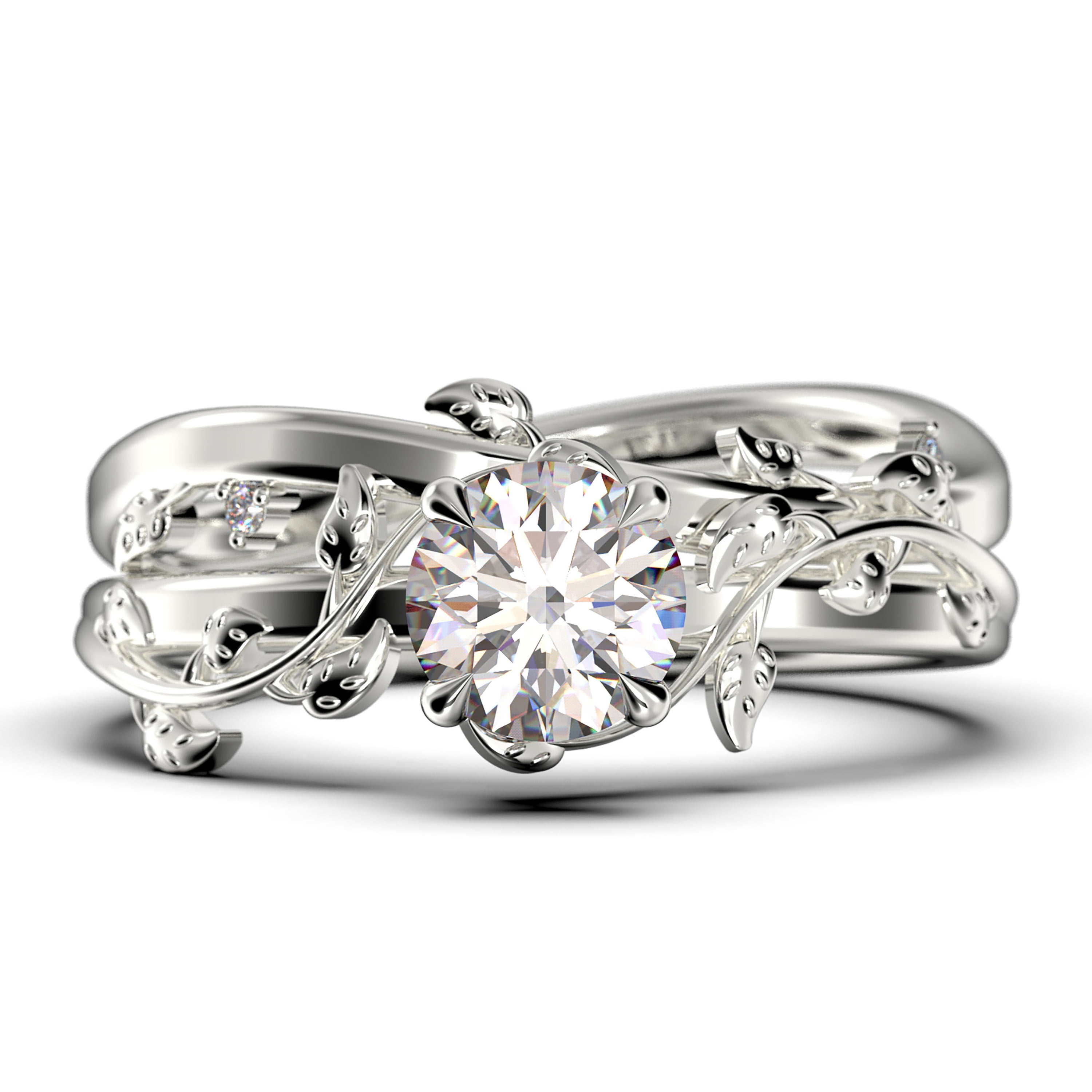 2.00Ct Marquise Cut Diamond 14K White Gold Finish Bridal Wedding Ring Set 