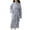 Gray, variant on Kaemgyyd Women Robe Fleece Plush Soft Lightweight Loungewear Fuzzy Cozy Warm Bathrobe with Pockets for Shower Spa