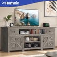 thumbnail image 6 of Dextrus Entertainment Hub, 70-Inch Farmhouse TV Console with Power Integration and Customizable Storage, Suitable for up to 80-Inch TVs, Gray, 6 of 6