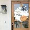 thumbnail image 1 of Welcome Sign Door Wreath Door Plaque Autumn Decoration Bow Maple Leaf Wreath Home Decor Welcome Sign Hanging Decor, 1 of 6