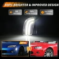 thumbnail image 5 of 2PCS Clear Lens Front Bumper Parking Light Side Marker Light Turn Signal Light Turn Warning Light with White Full LED For 2006 2007 2008 MAZDA MX-5 MIATA, 5 of 7
