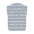 thumbnail image 4 of Womens Stripe Workout Tank Tops, Side Slit Loose Fitting Athletic Sleeveless Yoga Tank Blouse Sports Casual Gray S, 4 of 8
