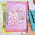 thumbnail image 4 of 5 Pcs Plastic Wallets A4 File Folder Document Zipper Bags A4 Zip Bag, 4 of 5