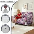 thumbnail image 5 of Garronmavis Purple Rose 2 Seats Recliner Chair Covers Non-Slip Sofa Slipcover Stain Against Lazy Boy Chair Covers Non Slip Reclining Furniture Protector Couch Cover with Storage Pocket, 5 of 7