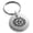 Silver, variant on Stainless Steel Aztec Transformation Rune Engraved Small Medallion Circle Charm Keychain Keyring