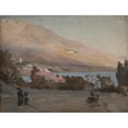 thumbnail image 3 of Jan Ciągliński 24x19 Black Modern Framed Museum Art Print Titled - Yalta (Spring) (1906), 3 of 5