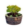 thumbnail image 3 of 1/4 Whiskey Oak barrel planter Handmade, 3 of 3