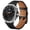 Black+ Black, variant on BANDOVA 2Pack Leather Band Compatible with Samsung Galaxy Watch 9 / 8 (40mm 44mm) & 8 Classic (46mm), Business Replacement Strap for Men Women,Black Brown(Black)
