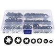 thumbnail image 1 of LEEYNEER Lock Washers Serrated Washer Star Black Metal Push Locking Tooth Assortment Kit Fastener, 1 of 8