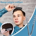 thumbnail image 3 of Texture Comb for Voluminous Hair & Root Lift - Wide Tooth Styling Tool for Women, Gray, 3 of 5