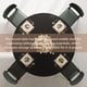thumbnail image 5 of 47 - pulgada round dining mesa para 4, space - saving con almacenamiento y negra metal legs, 5 of 7