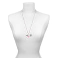 thumbnail image 3 of Delight Jewelry Silvertone Mini Green Tree Frog - Light Pink Heart Nurse Strong Zoe Necklace, 3 of 4